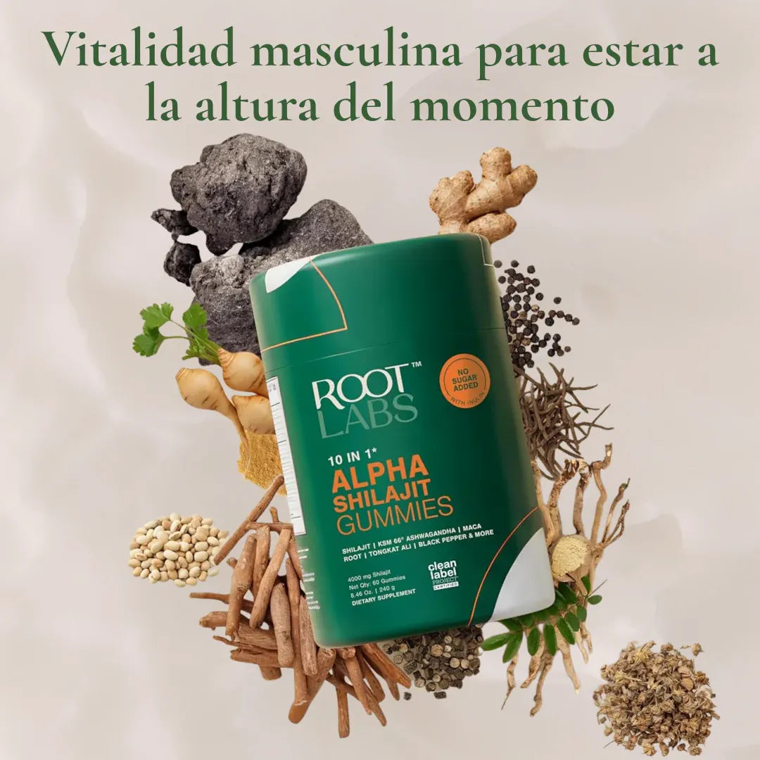 ROOT LABS - Gomitas alpha shilajit 10 en 1