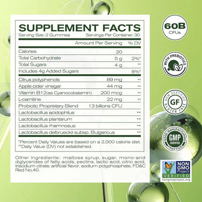 NEWELLME - Gomitas de vinagre de manzana PROMO 2X1